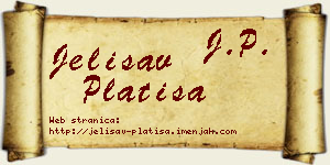 Jelisav Platiša vizit kartica